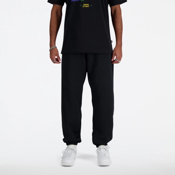 Штани чоловічі New Balance Brushed Back Small Logo Joggers Black MP41503BK L MP41503BK фото 1 — інтернет-магазин Tapok