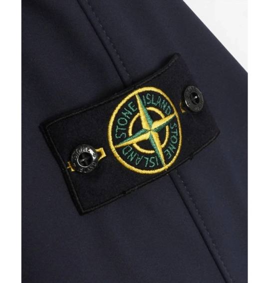 Куртка Stone Island Logo Patch Soft Shell Hooded Jacket Blue 781540927 V0020 фото 6 — інтернет-магазин Tapok
