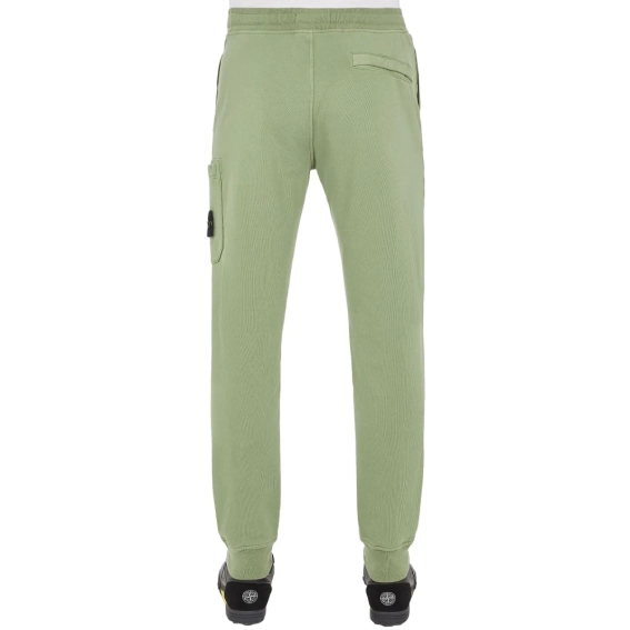 Брюки Stone Island Cotton Fleece Sweatpants green 101564551 V0055 фото 2 — интернет-магазин Tapok