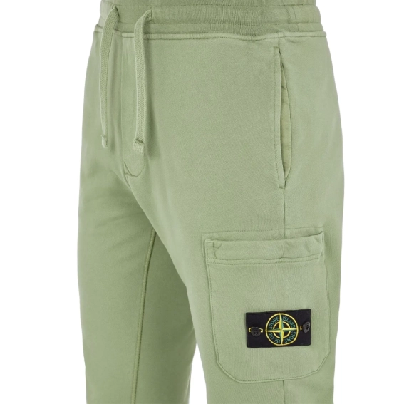 Брюки Stone Island Cotton Fleece Sweatpants green 101564551 V0055 фото 4 — интернет-магазин Tapok