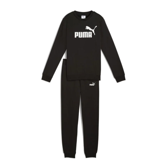 Костюм спортивний підлітковий ESS Logo Crew Sweat Suit 68972101 Puma 128 Чорний 68972101 фото 1 — інтернет-магазин Tapok