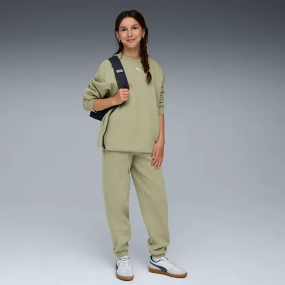 Костюм спортивный подростковый Loungewear Sweat Suit 68972782 Puma 140 Фисташковый 68972782 фото 1 — интернет-магазин Tapok
