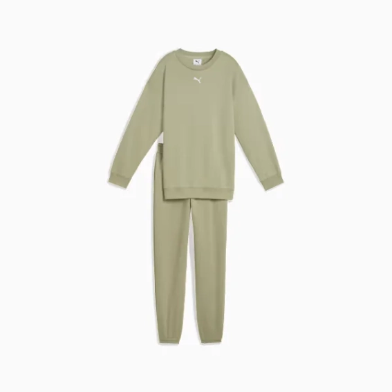 Костюм спортивный подростковый Loungewear Sweat Suit 68972782 Puma 140 Фисташковый 68972782 фото 4 — интернет-магазин Tapok