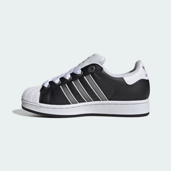 Кроссовки подростковые SUPERSTAR II J JQ0314 Adidas 3 (35,5) Черный JQ0314 фото 2 — интернет-магазин Tapok