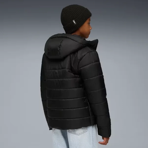 Куртка підліткова ESS Hooded Padded Jacket 68522601 Puma 128 Чорний 68522601 фото 4 — інтернет-магазин Tapok