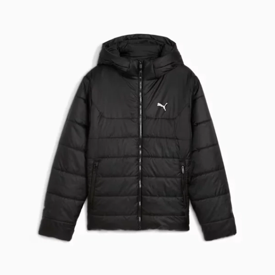 Куртка підліткова ESS Hooded Padded Jacket 68522601 Puma 128 Чорний 68522601 фото 5 — інтернет-магазин Tapok