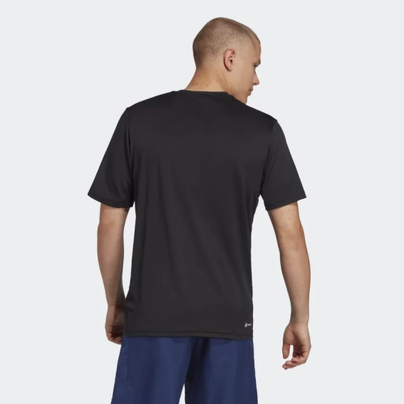 Футболка TRAIN ESSENTIALS STRETCH TRAINING TEE IC7413 Adidas L Чорний IC7413 фото 2 — інтернет-магазин Tapok