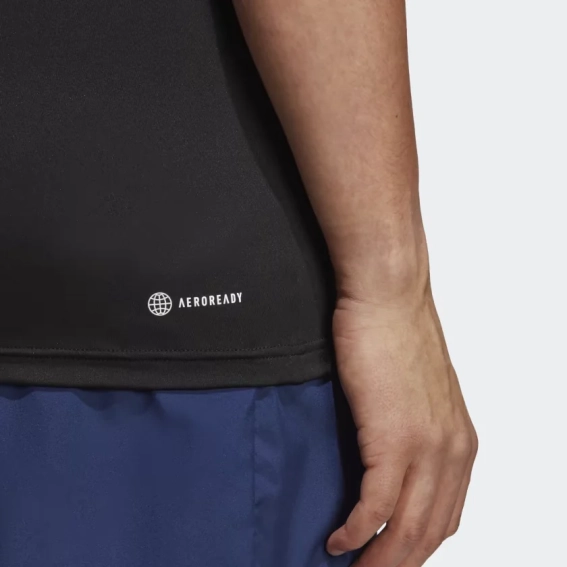 Футболка TRAIN ESSENTIALS STRETCH TRAINING TEE IC7413 Adidas L Чорний IC7413 фото 4 — інтернет-магазин Tapok
