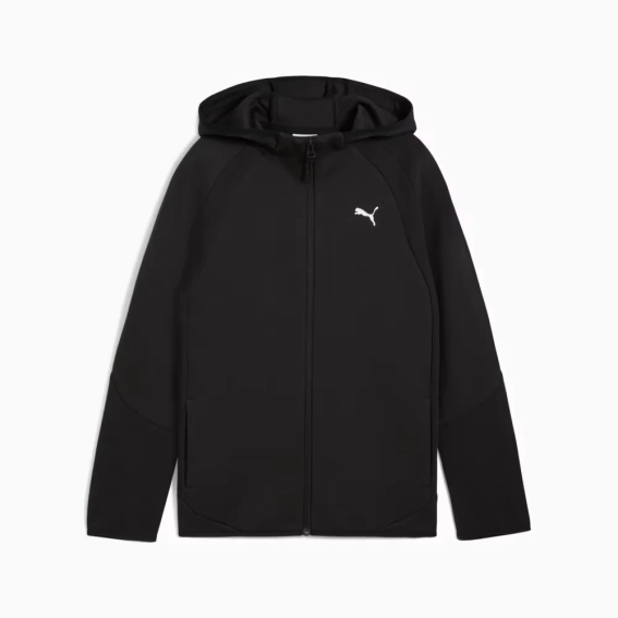 Худые подростковые EVOSTRIPE Full-Zip Hoodie 68886301 Puma 140 Черный 68886301 фото 4 — интернет-магазин Tapok