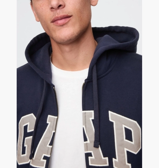 Толстовка унисекс Gap Vintagesoft Arch Logo Blue 715005332 фото 3 — интернет-магазин Tapok