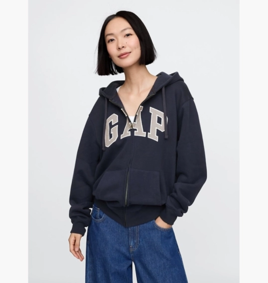 Толстовка унисекс Gap Vintagesoft Arch Logo Blue 715005332 фото 4 — интернет-магазин Tapok