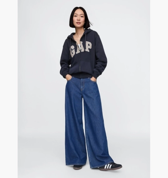 Толстовка унисекс Gap Vintagesoft Arch Logo Blue 715005332 фото 5 — интернет-магазин Tapok