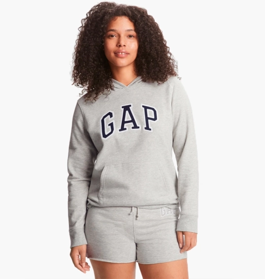 Худі жіноче Gap Logo Hoodie Gray And White Marl 254792411 фото 1 — інтернет-магазин Tapok