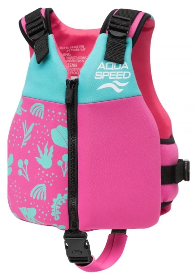 Жилетка для плавания Aqua Speed Safe Splash 61123 бирюзовый, розовый Дет 15-19 кг DT-626-03, Цвет би DT-626-03 фото 1 — интернет-магазин Tapok
