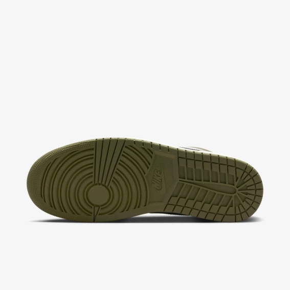 Кроссовки мужские Air Jordan 1 Low White/Olive 553558-092 фото 2 — интернет-магазин Tapok
