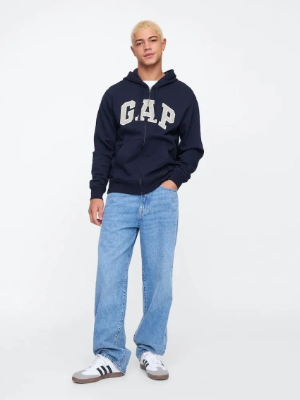 Толстовка мужская Gap Relaxed Logo Blue 218871811 L 218871811 фото 3 — интернет-магазин Tapok