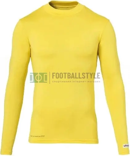Футболка компресійна дитяча Uhlsport BASELAYER жовта 1003078 07 1003078-07-CH фото 1 — інтернет-магазин Tapok