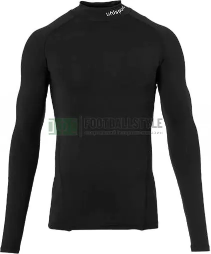 Футболка компрессионная детская Uhlsport DISTINCTION PRO BASELAYER TURTLE NECK черная 1003069 01 1003069-01-CH фото 1 — интернет-магазин Tapok