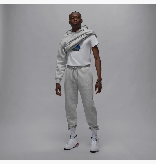 Брюки мужские Air Jordan Brooklyn Fleece Grey FV7277-050 фото 4 — интернет-магазин Tapok