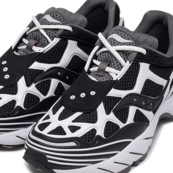 Кросівки SAUCONY White Mountaineering x Grid Web 'Black White' S70532-1 S70532-1 фото 3 — інтернет-магазин Tapok