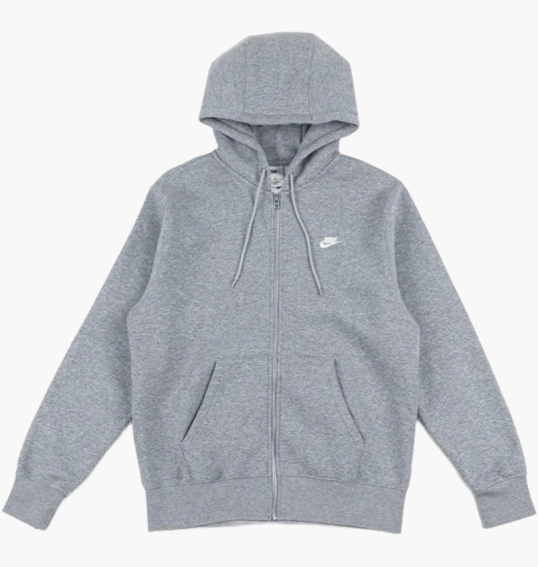 Толстовка чоловіча Nike Club Fleece Grey FN3861-063 фото 1 — інтернет-магазин Tapok