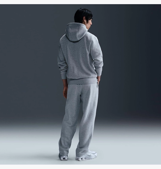 Толстовка чоловіча Nike Club Fleece Grey FN3861-063 фото 7 — інтернет-магазин Tapok