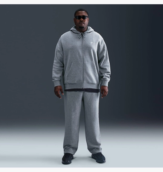 Толстовка чоловіча Nike Club Fleece Grey FN3861-063 фото 11 — інтернет-магазин Tapok