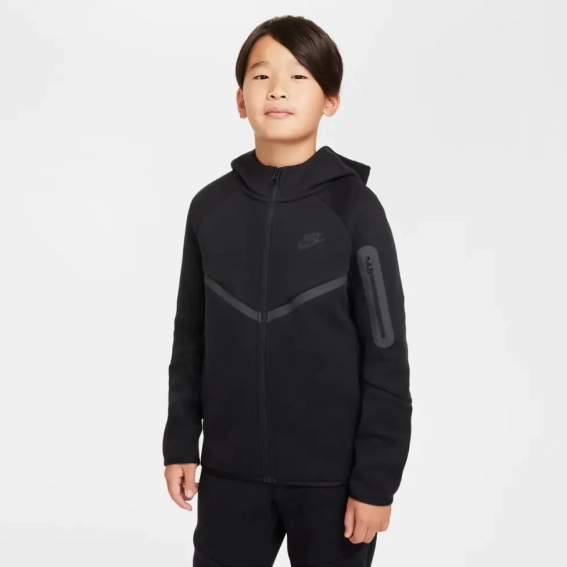 Толстовка Nike B NSW TCH FLC FZ - PD HV5867-010 фото 1 — інтернет-магазин Tapok