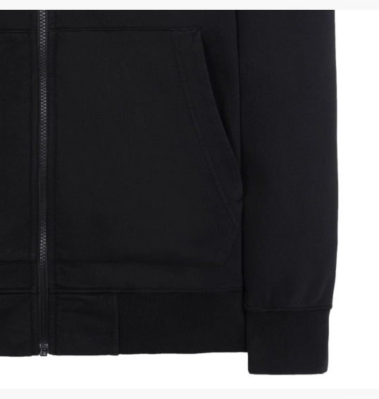 Толстовка мужская Stone Island Zip Hoodie Black 801564251-A0029 фото 4 — интернет-магазин Tapok