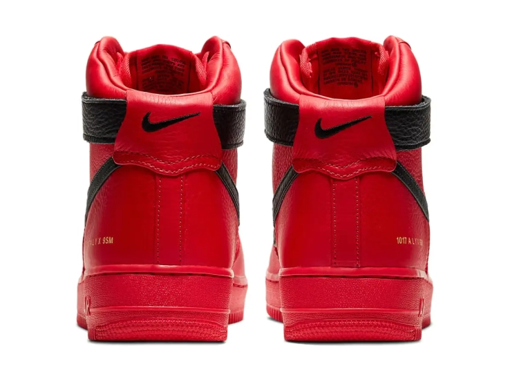 Кросівки чоловічі Nike X Alyx Air Force 1 Red CQ4018-601 фото 4 — інтернет-магазин Tapok