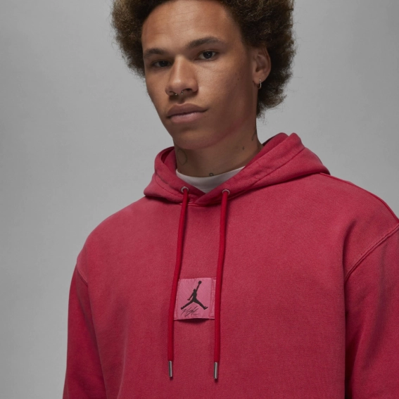 Худые мужские Air Jordan Essential Statement Wash Hoodie Red FV7290-619 фото 3 — интернет-магазин Tapok