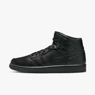 Кроссовки мужские Air Jordan 1 Mid Black 554724-093 554724-093