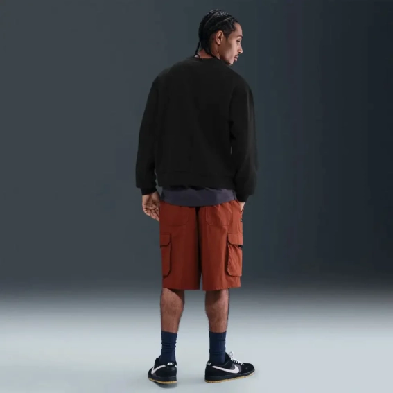 Світшот чоловічий Nike Flc Po Crew Black HQ9010-010 фото 5 — інтернет-магазин Tapok