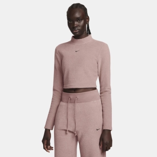 Лонгслів жіночий Nike Sportswear Phoenix Plush Bordo FN3619-208