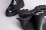 Ботинки женские кожа наплак черные на шнурках и с замком деми Фото 9