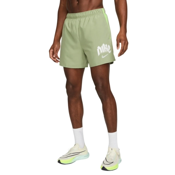 Шорти чоловічі Nike Dri-Fit Division Challenger 5 Brief-Lined Running Green DX0837-386 фото 1 — інтернет-магазин Tapok