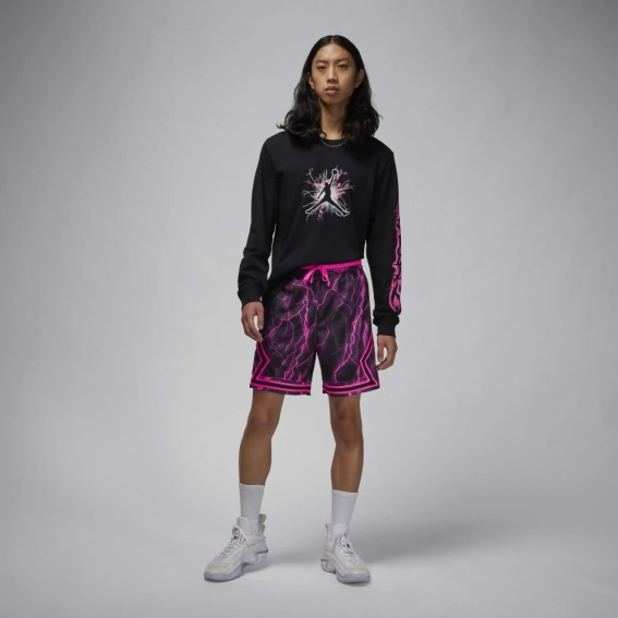 Шорти чоловічі Air Jordan Sport Diamond Dri-Fit Shorts Pink/Grey FN5804-010 фото 6 — інтернет-магазин Tapok