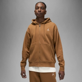 Женская толстовка Air Jordan Ess Flc Fz Brown FJ7771-281