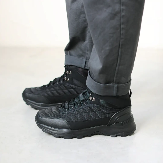 Кроссовки мужские влагостойкие на меху 593377 Черные фото 9 — интернет-магазин Tapok