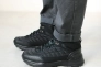 Кроссовки мужские влагостойкие на меху 593377 Черные Фото 9