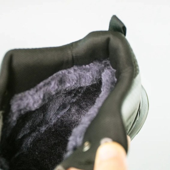 Кроссовки мужские влагостойкие на меху 593379 Черные фото 5 — интернет-магазин Tapok