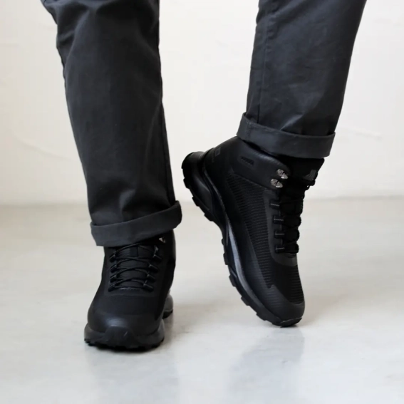 Кроссовки мужские влагостойкие на меху 593379 Черные фото 9 — интернет-магазин Tapok