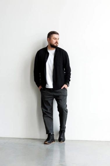 Ботинки мужские кожаные на меху 593012 Черные фото 15 — интернет-магазин Tapok