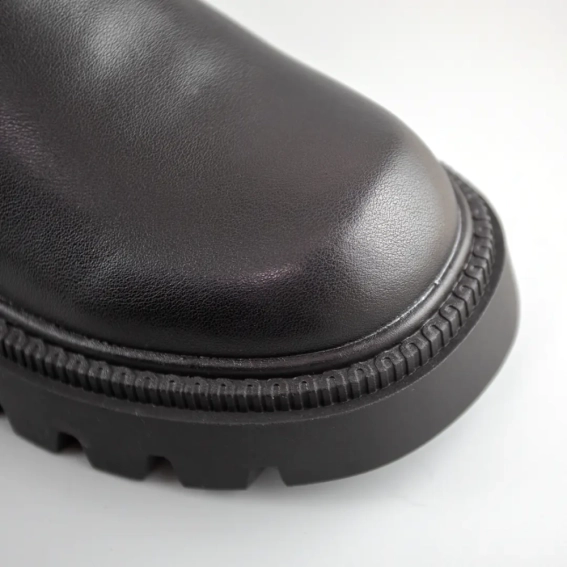 Челсі шкіряні хутро 593413 Чорні фото 5 — інтернет-магазин Tapok