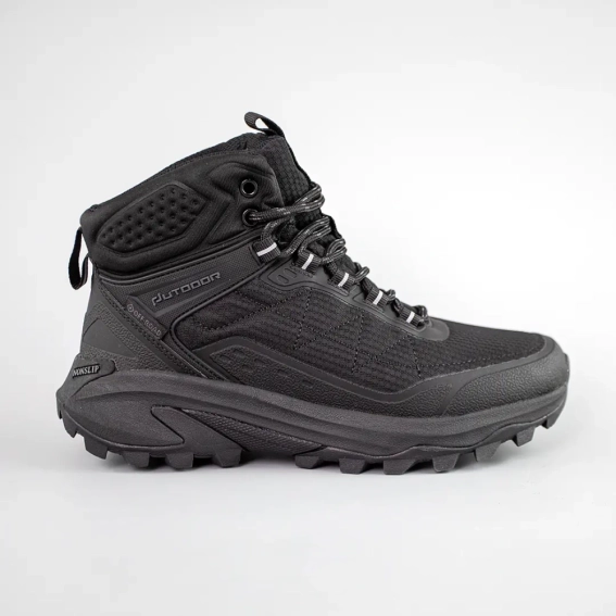 Кросівки чоловічі вологостійкі на хутрі 593418 Чорні фото 1 — інтернет-магазин Tapok