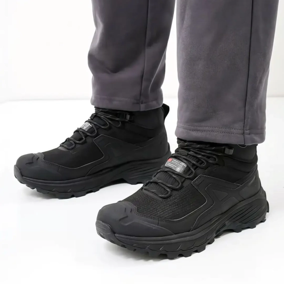 Кросівки чоловічі на байці вологостійкі 593419 Чорні фото 11 — інтернет-магазин Tapok