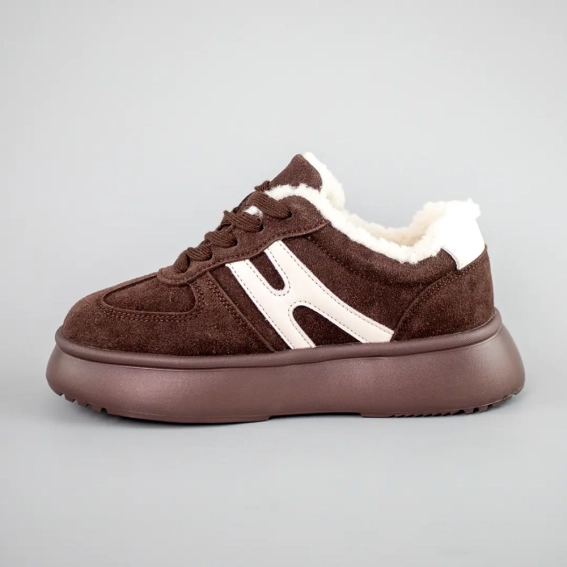 Кеды женские замшевые мех 593444 фото 3 — интернет-магазин Tapok