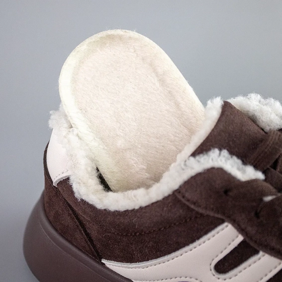 Кеды женские замшевые мех 593444 фото 5 — интернет-магазин Tapok