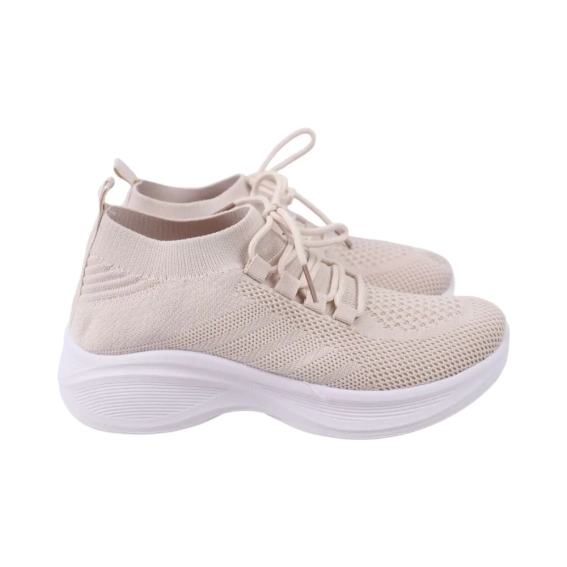 Кроссовки женские Fashion 171-25LK Бежевый фото 1 — інтернет-магазин Tapok