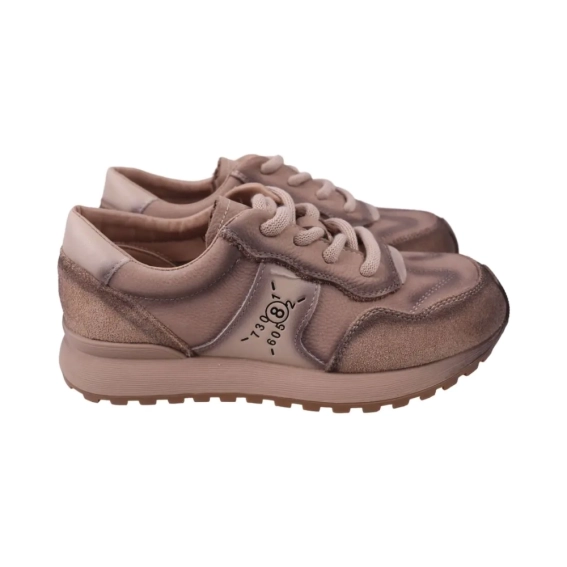 Кроссовки женские FARINNI 769-25DK Коричнево-бежевый фото 1 — интернет-магазин Tapok